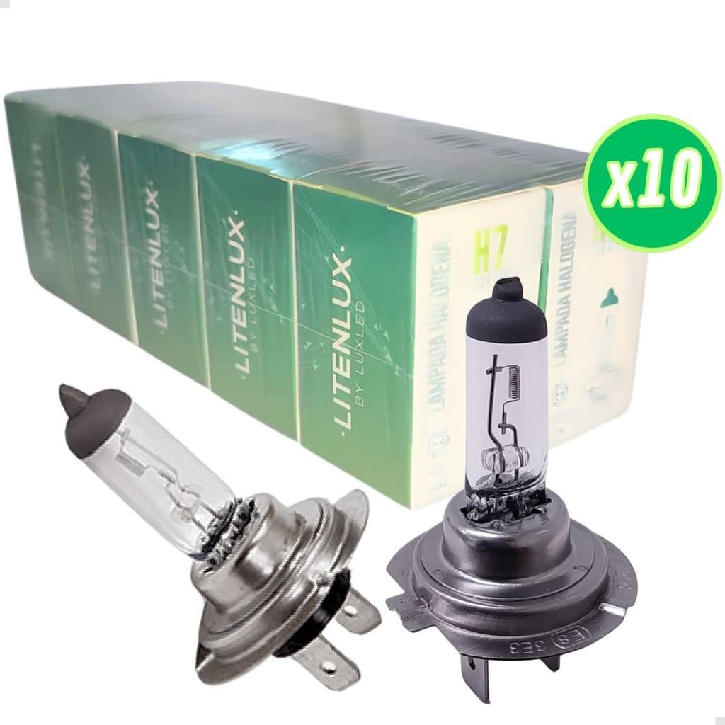 10 Lampadas Carro H7 Original 12V 55W Facil Instalar INMETRO