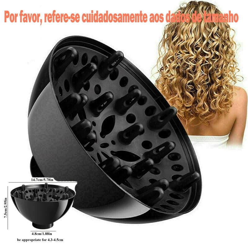 Secador de cabelo Universal com difusor, prendedor de cabelo é acessórios para secador de cabelo (verifique o tamanho do