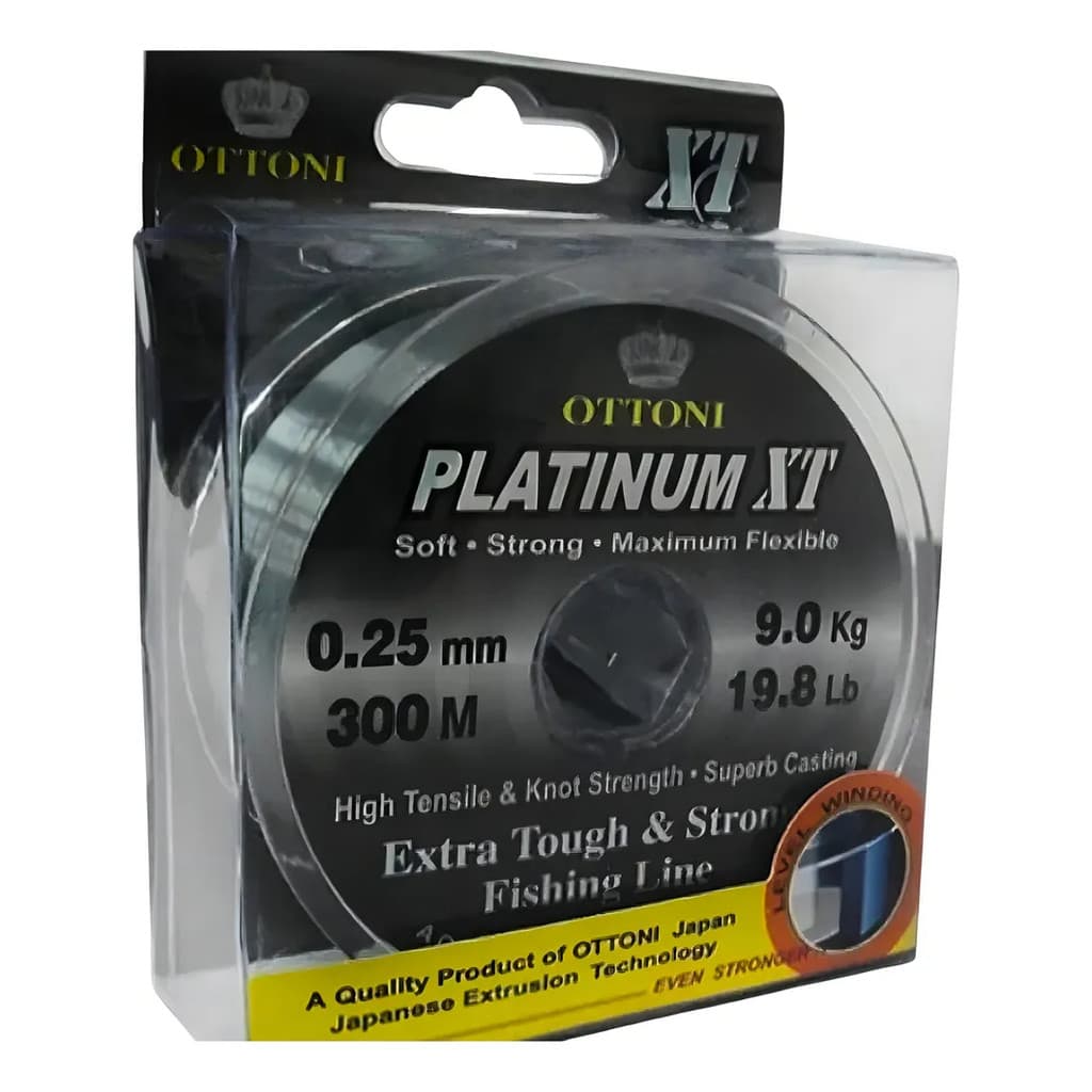 Linha De Pesca Monofilamento Platinum XT  Flexível Forte CARTELA - VARIAÇÕES - ENTREGA IMEDIATA