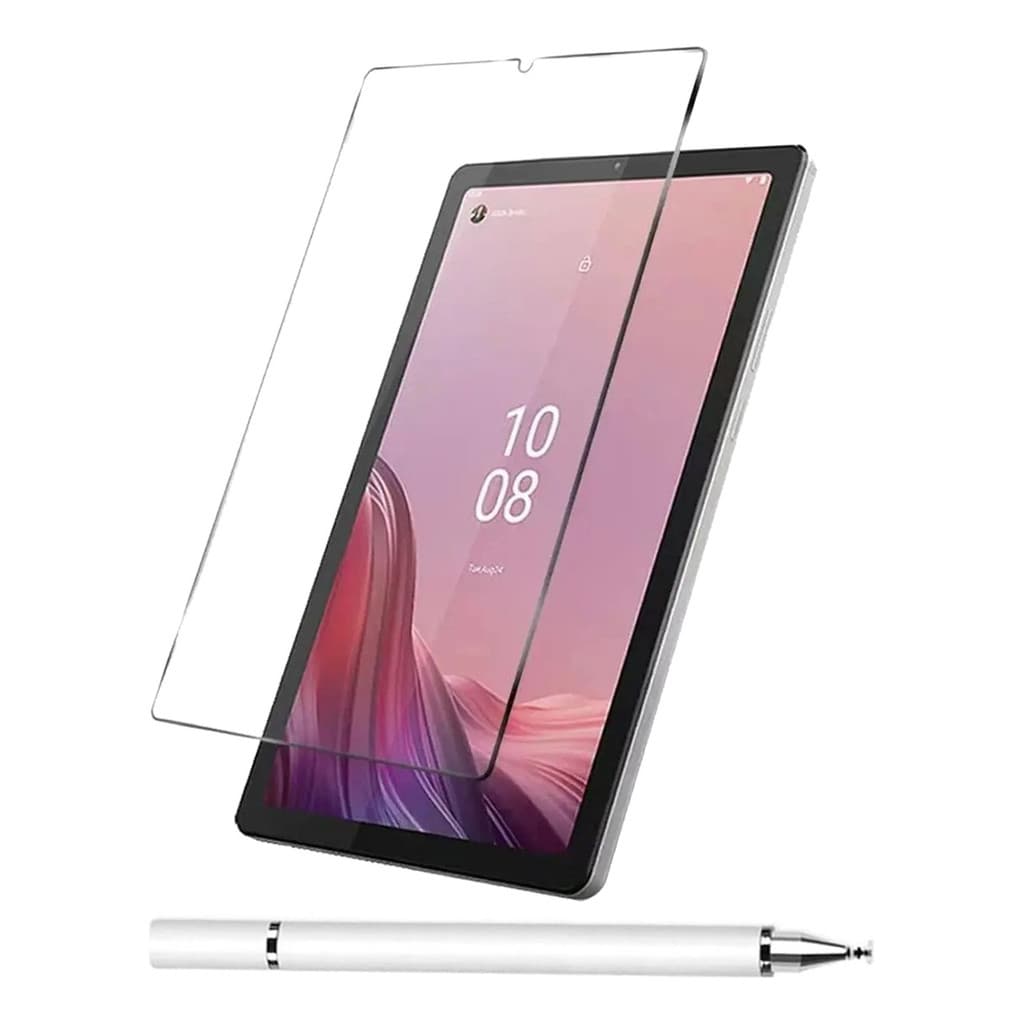 Kit Caneta Touchscreen 2 Em 1 + Película Para Tablet Lenovo M9