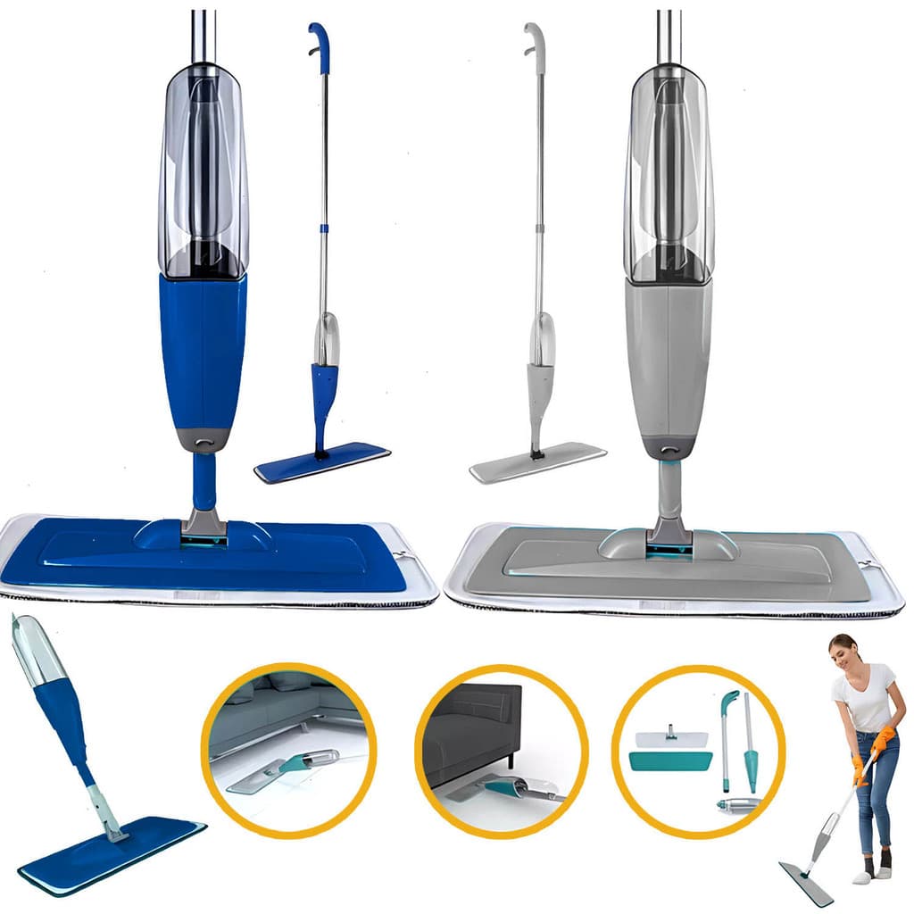 Rodo Mop Spray 360º Esfregão Piso Janela Vassoura Poeira Cabelos