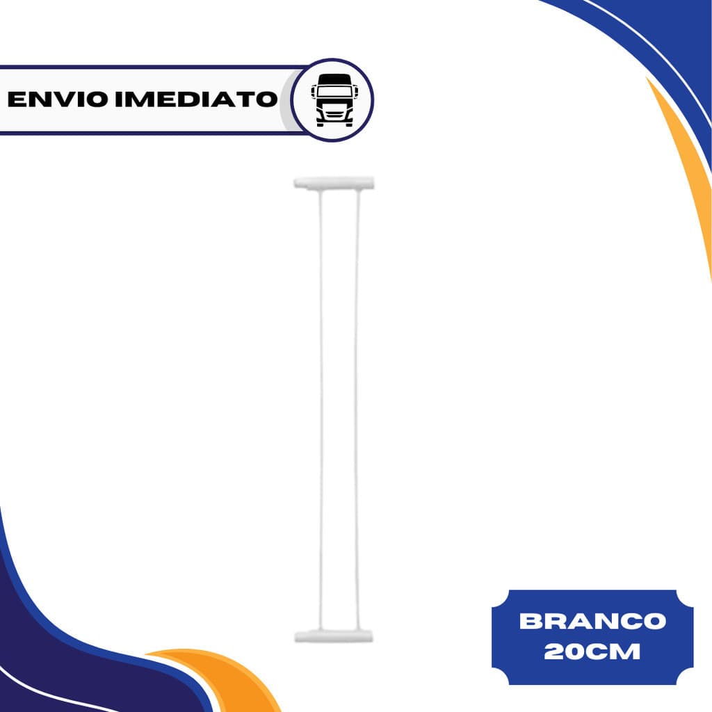 Extensor Prolongador de Portão Pet Aramado 20cm - Branco