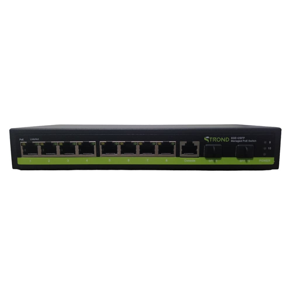 SWITCH STROND POE 8 PORTAS GIGABIT SG1002P