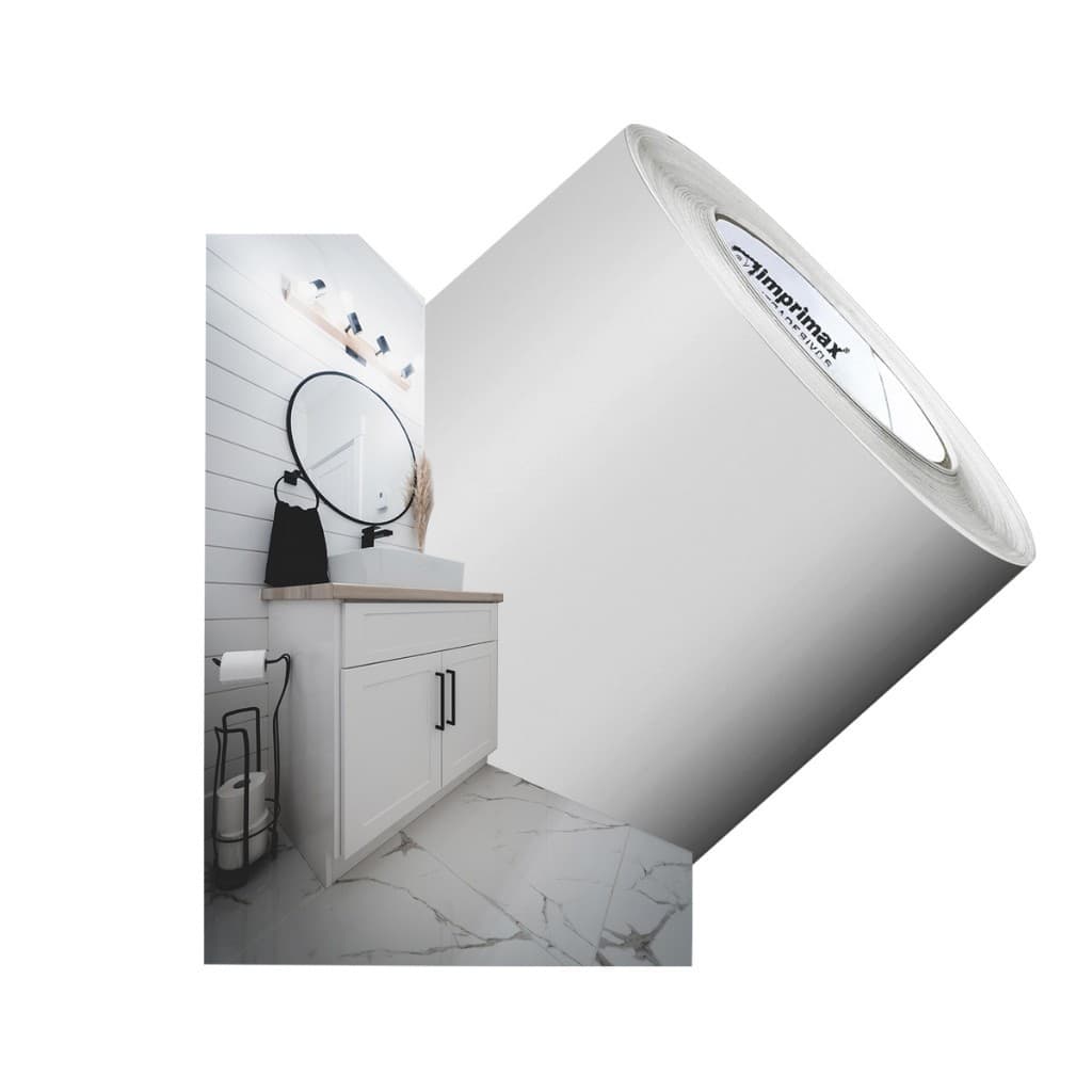 Adesivo Vinil Lavável Branco Brilho/Fosco 61cent de Largura Autocolante Envelopamen Móveis Geladeira