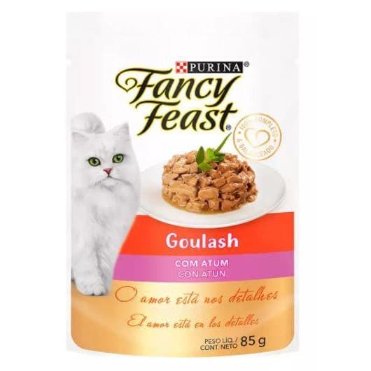 Sache Nestlé Purina Fancy Feast Goulash Sachê Gatos Atum 85g