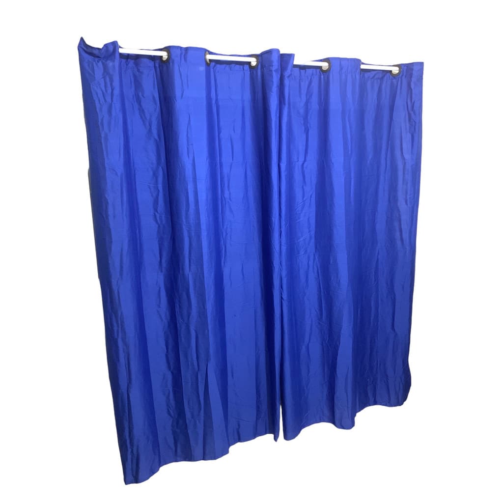 Cortina Roma 2,00 x 1,70 Para Sala Quarto ou Escritorio / Em Tecido Preto Duas Partes FRETE GRATIS