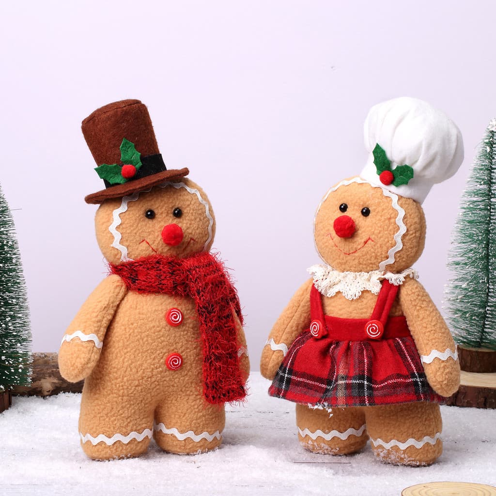 Decoração De Natal Boneca De Gengibre Ornamento Biscoito Bonecas Brinquedos Anãs Para Criança Bebê