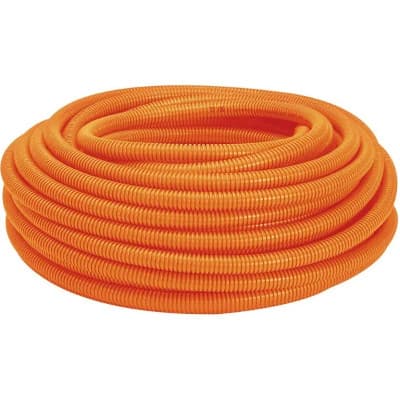 Conduite/Eletroduto Corrugado Reforçado DN20 1/2 x 50Mts Cor: Laranja Ref: 20591003 -PLASTILIT