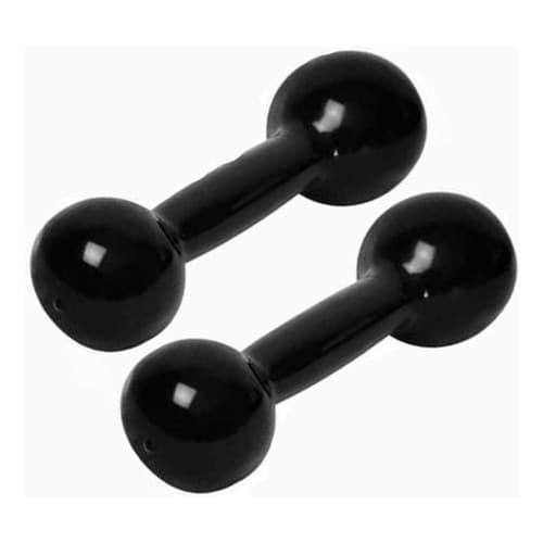 Par De Halter Bola Emborrachado 3kg Peso Musculação Ar Livre
