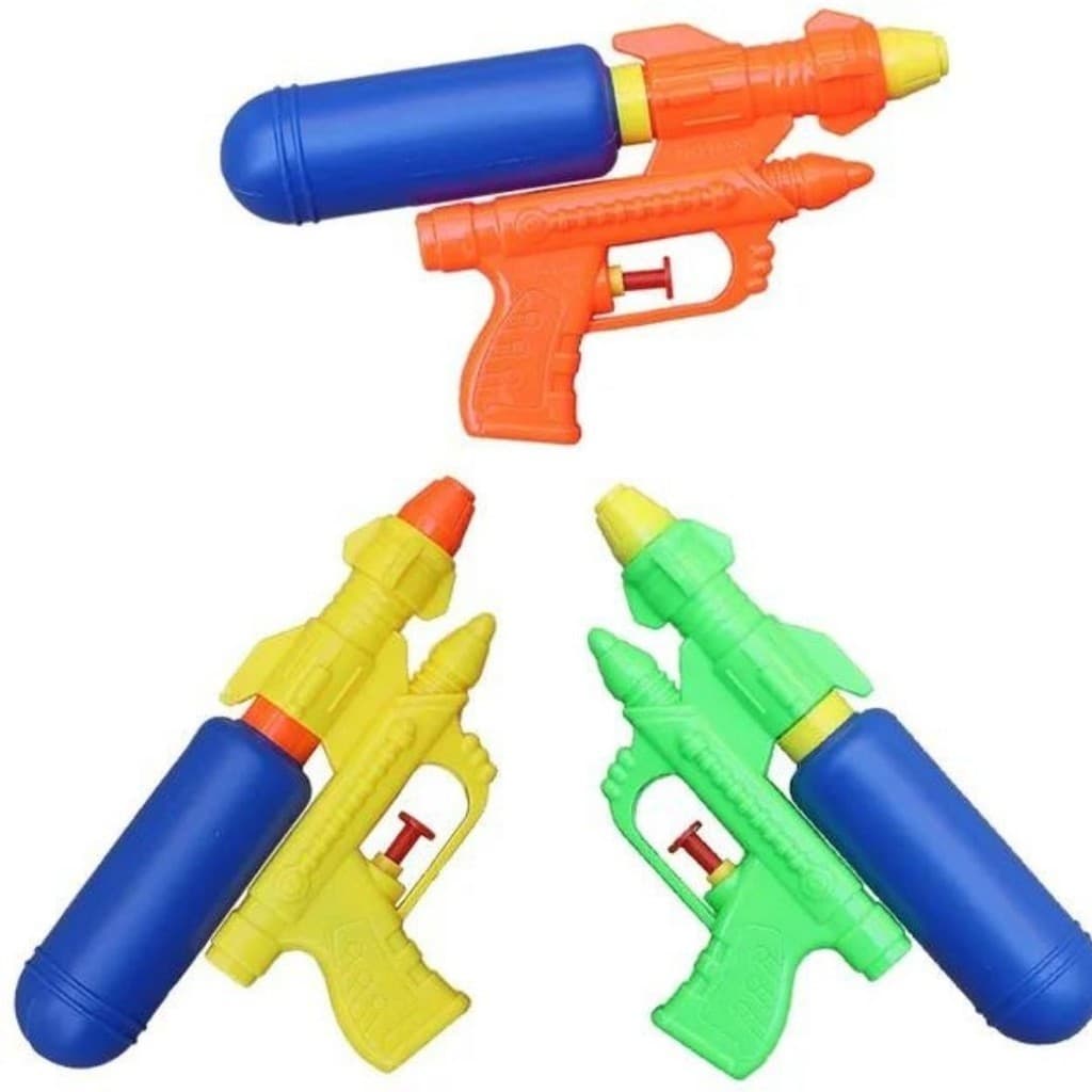 Kit com 3 Pistolas Lancadoras de Agua Diversao Refrescante