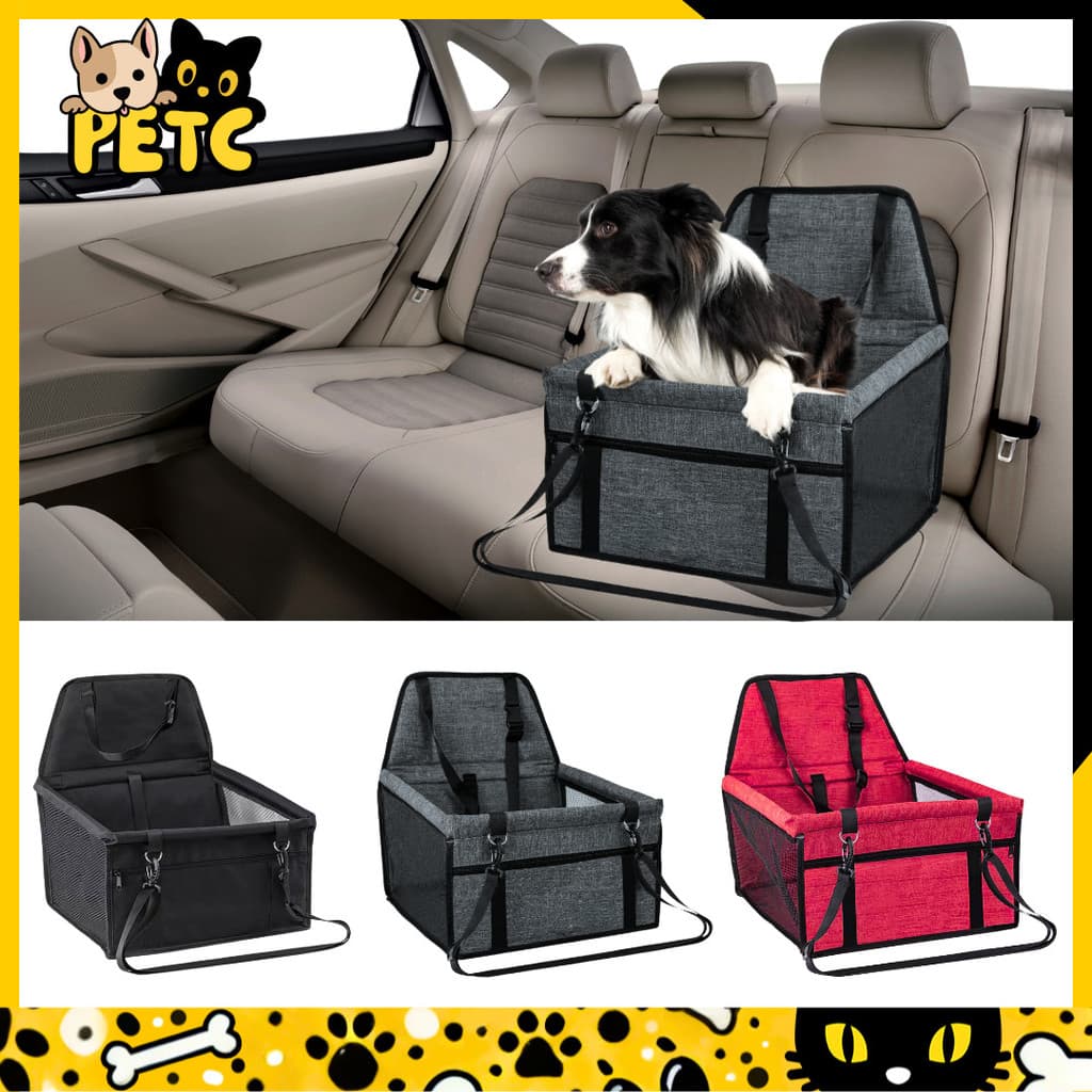 Cadeirinha de Transporte Pet para Carro – Assento Seguro para Cães e Gatos – Conforto e Proteção