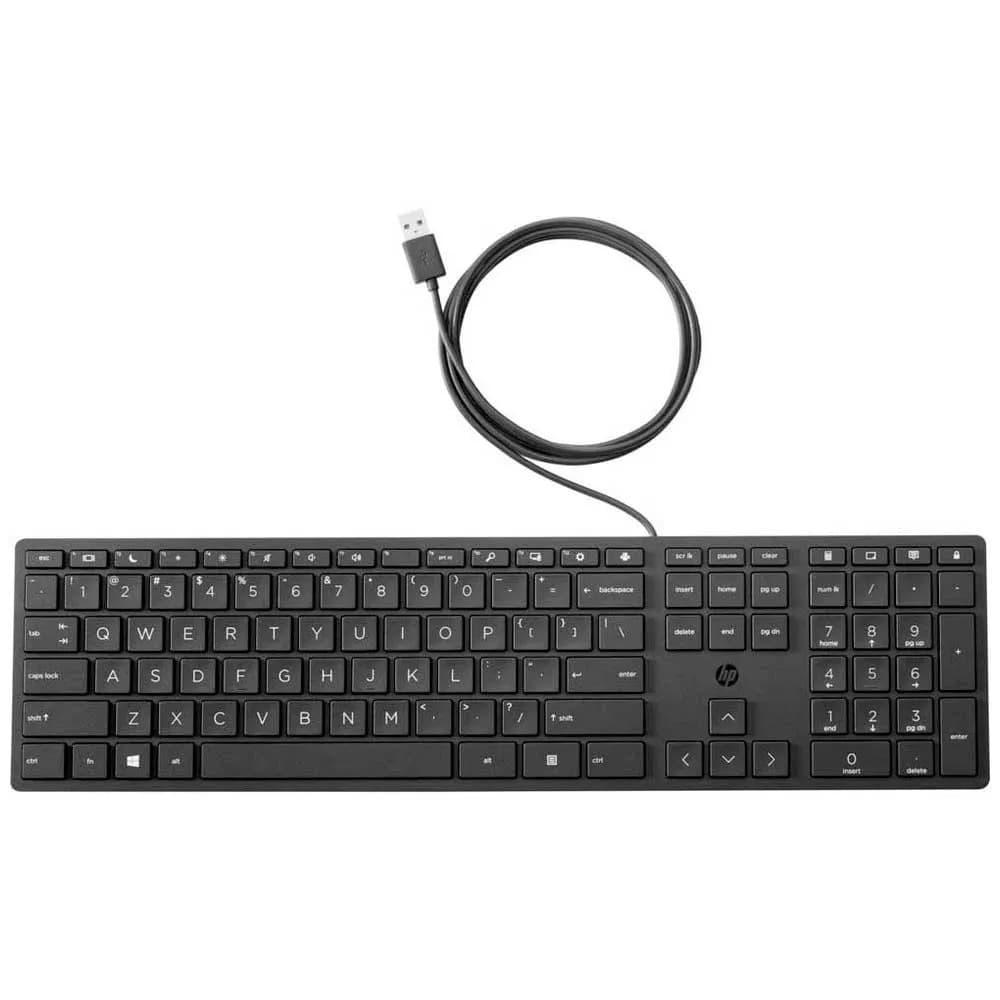 Teclado HP 320K - ABNT2 - Teclas Multimídia - Conexão USB - SEMINOVO*