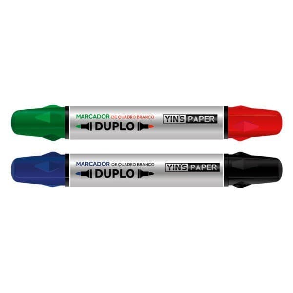 Conjunto de Marcadores para Quadro Branco 1 ponta ou 2 duas - Yins / WX Gift