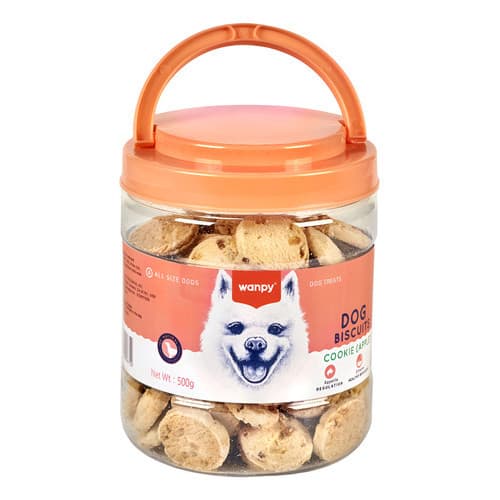 Petisco para Cães Wanpy Cookie Sabor Frango e Maça 500g Petisco premium importado para cachorros