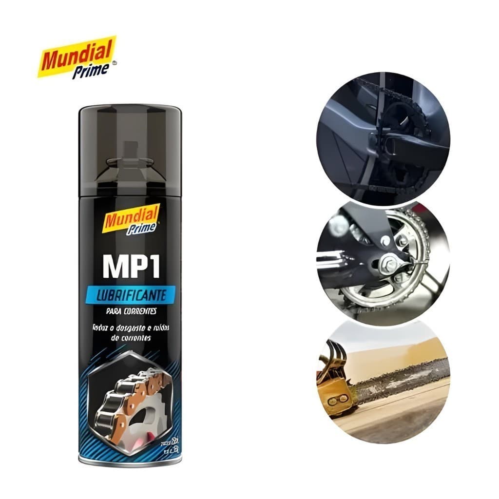 Lubrificante para Correntes Moto Bicicleta 250ml Mundial Prime
