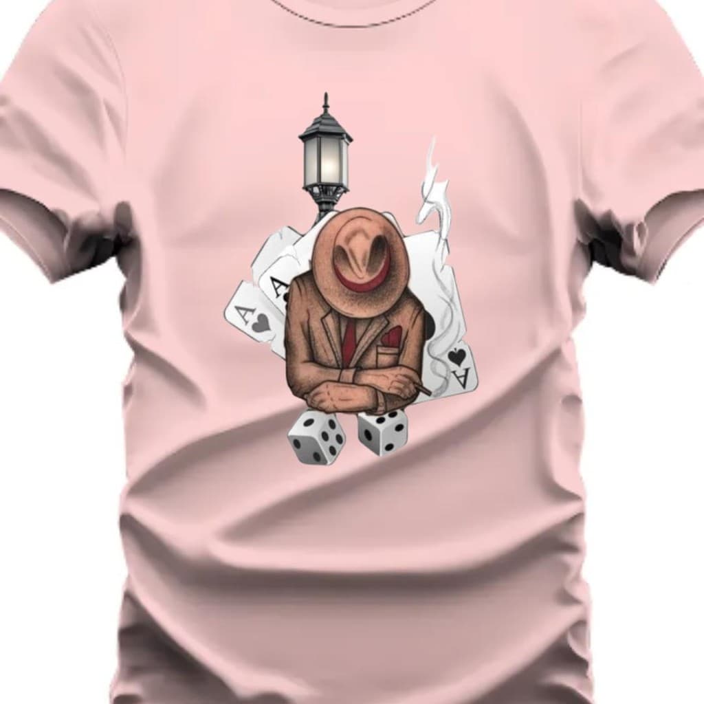 Camiseta Personalizada Cartas e Dados