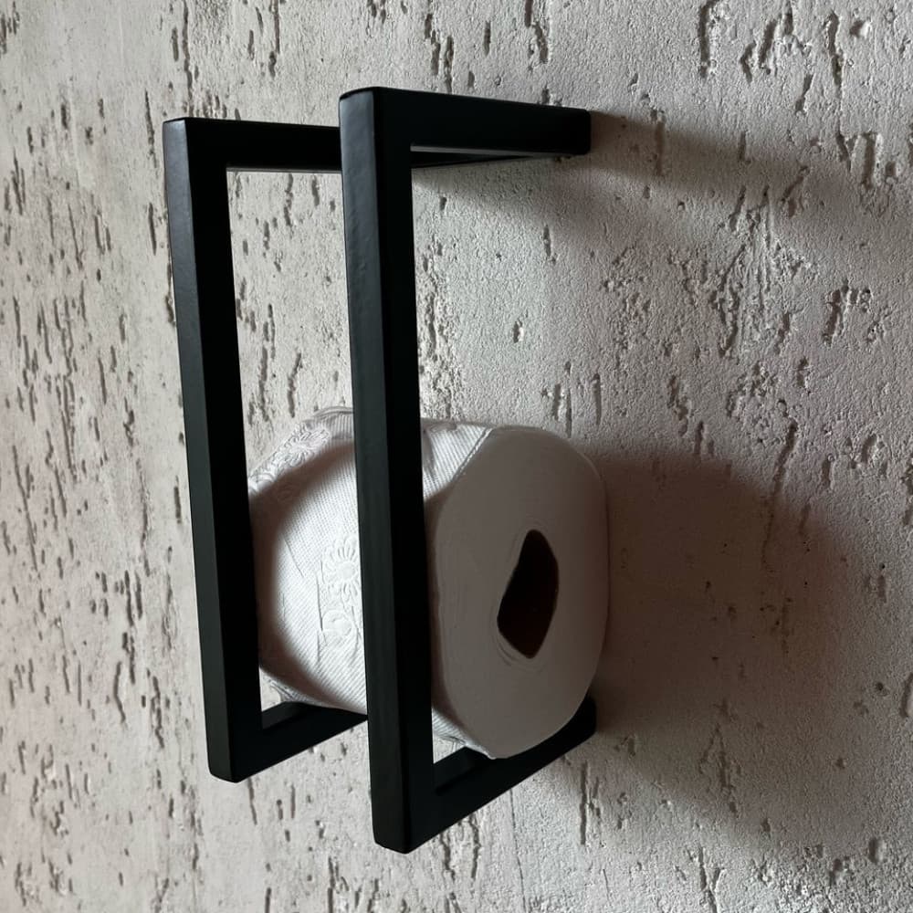 Papeleira 2 Rolos Estilo Industrial Suporte de papel higiênico