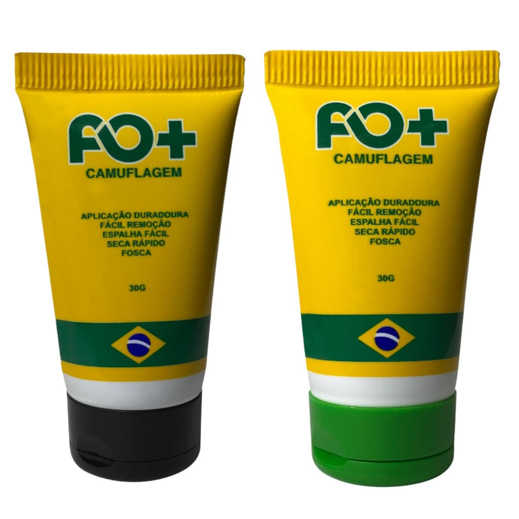Kit Tinta de Camuflagem FO+ Verde e Preta Fosca