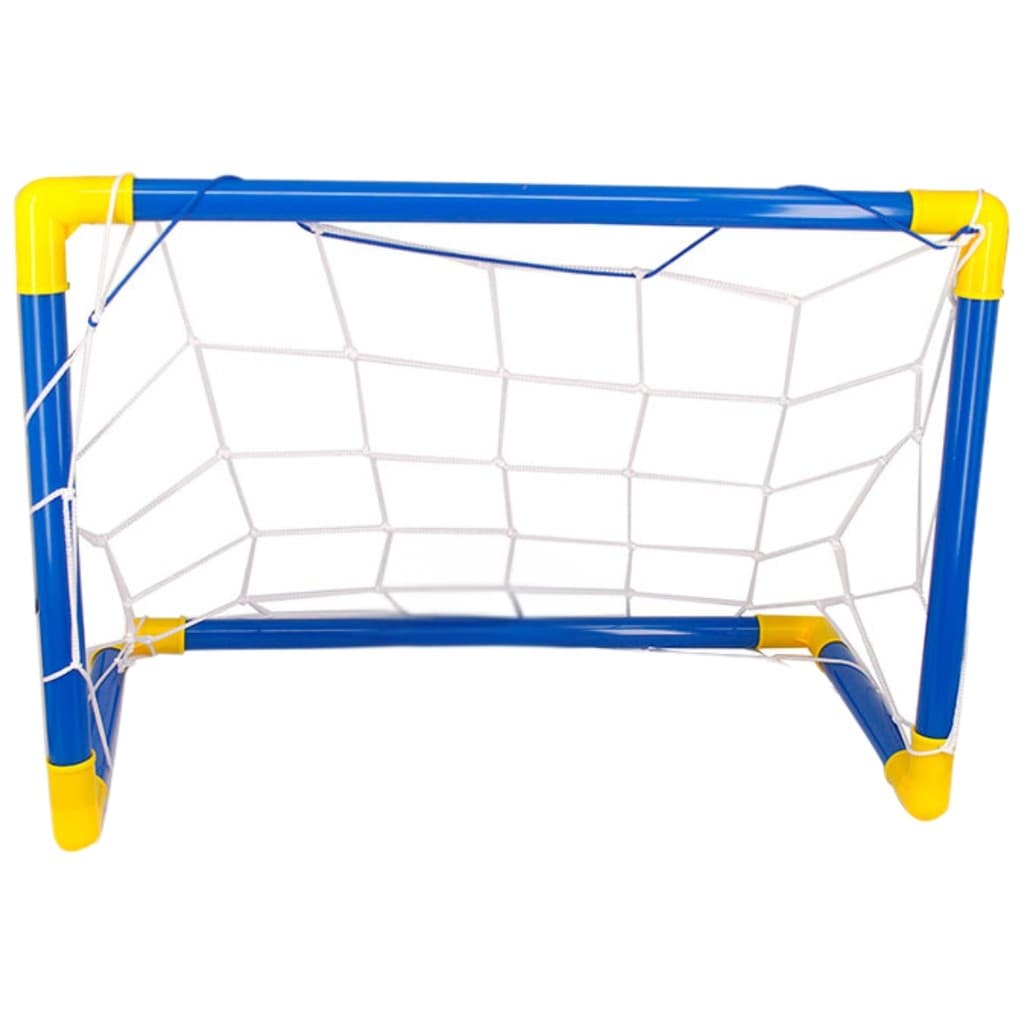 Kit Futebol Gol Rede E Bola Com Inflador Brinquedo Infantil 60cm