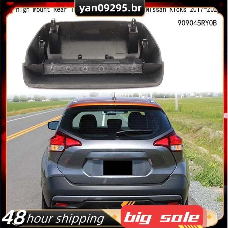 Carro LED De Montagem Alta Traseira Terceira Luz Freio Parar Lâmpada Sinal Para Nissan Kicks 2017-2020 909045acessórios