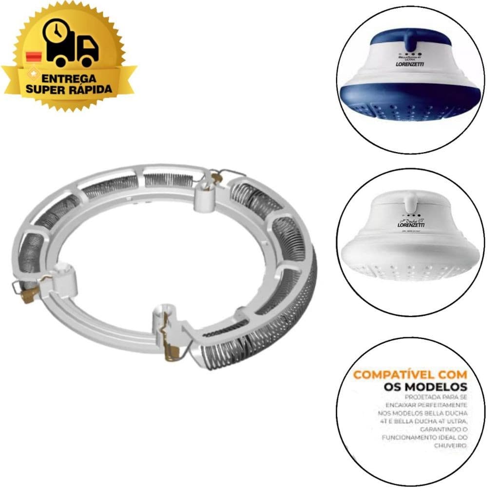 Resistência para Chuveiro Bella Ducha Lorenzetti 6800W 220V Similar