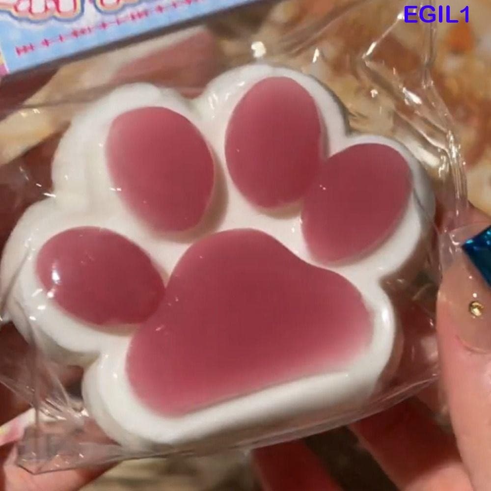 EGIL1 Brinquedo De Inquietação De Desenho Animado , Brinquedos Macios De Patas De Gato De Uva Verde , Recuperação Lenta