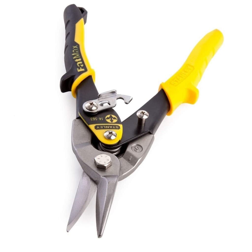 Tesoura de Aviação Fatmax Reta Stanley Ideal para Cortar Alumínio Vinil Cobre Couro