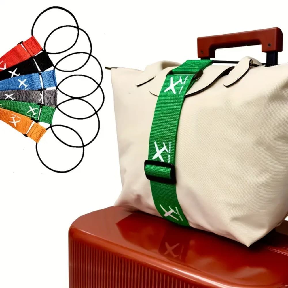 Correias De Suspensão De Bagagem Fivela Ajustáveis De Nylon Bolsa De Mala Ganchos De Bloqueio De Cinto Acessórios De Via