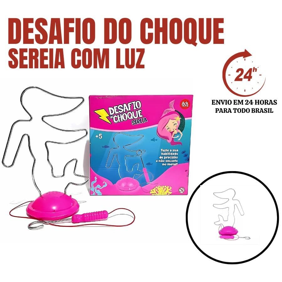 Jogo Desafio Do Choque Brinquedo Labirinto Infantil Circuito Colisão Toque Educativo Divertido