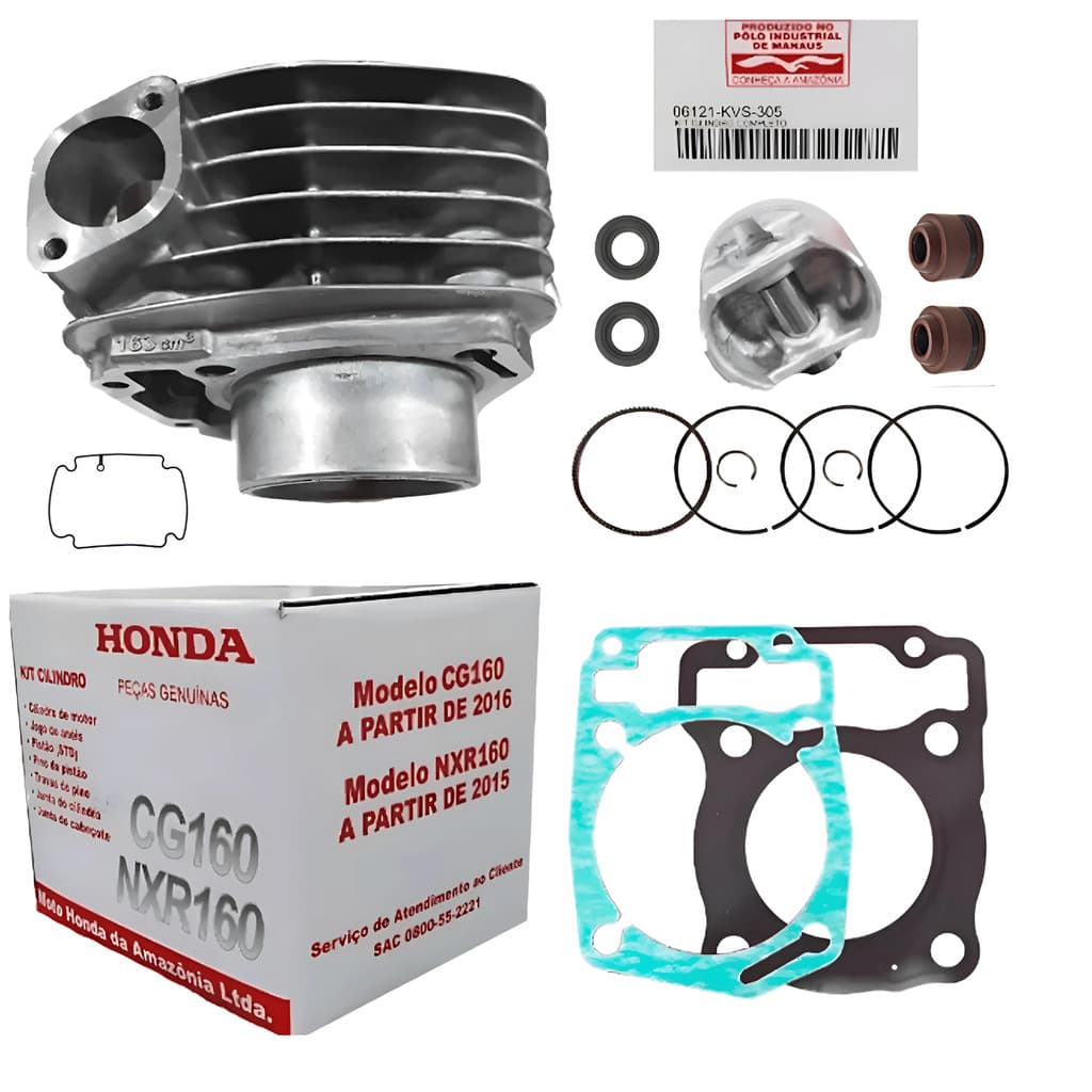 Kit Cilindro Motor Honda Cg Fan/titan/bros 160 Original