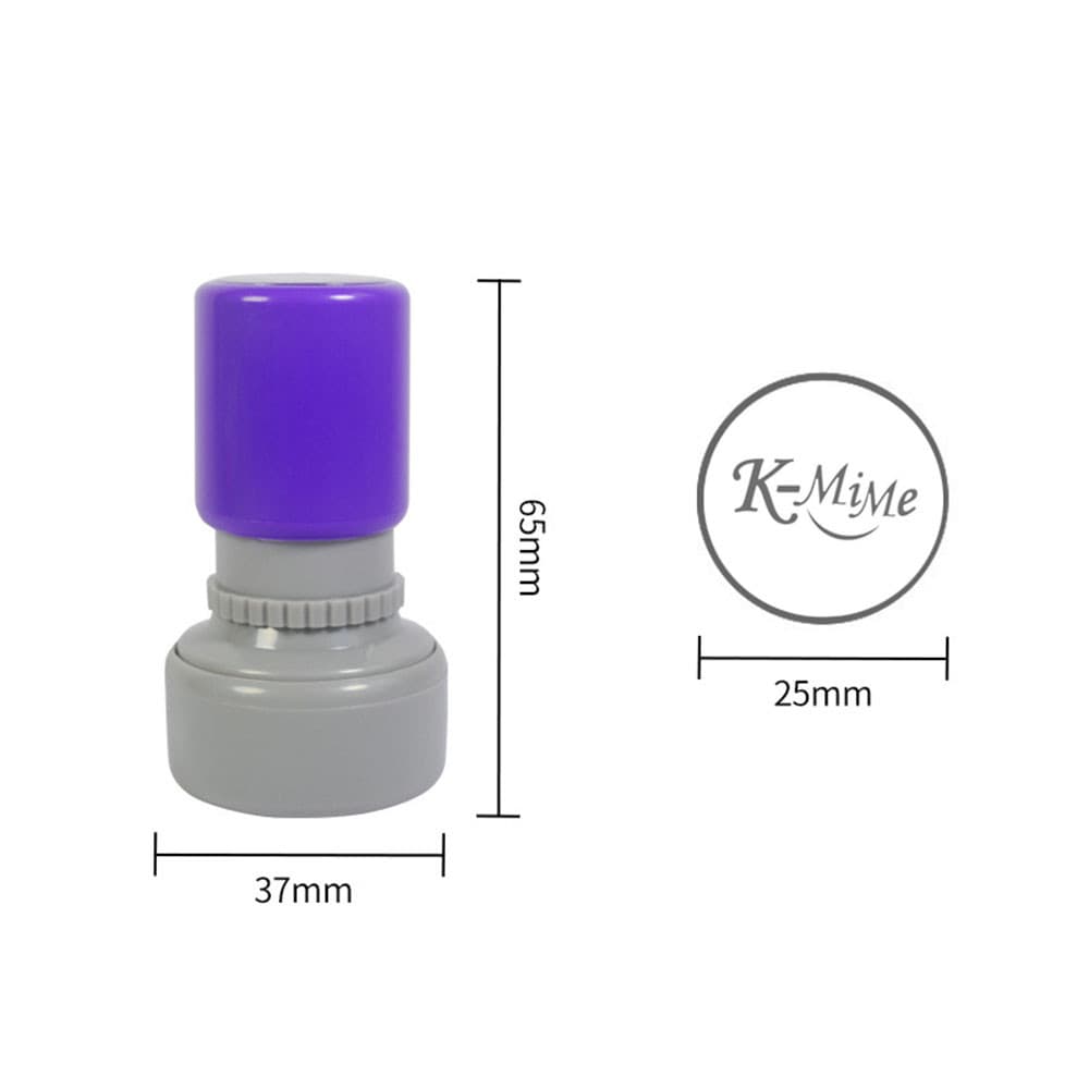 Carimbo De Cartão De Realidade Personalizado , Logotipo Redondo Auto-Tintado 15mm/25mm