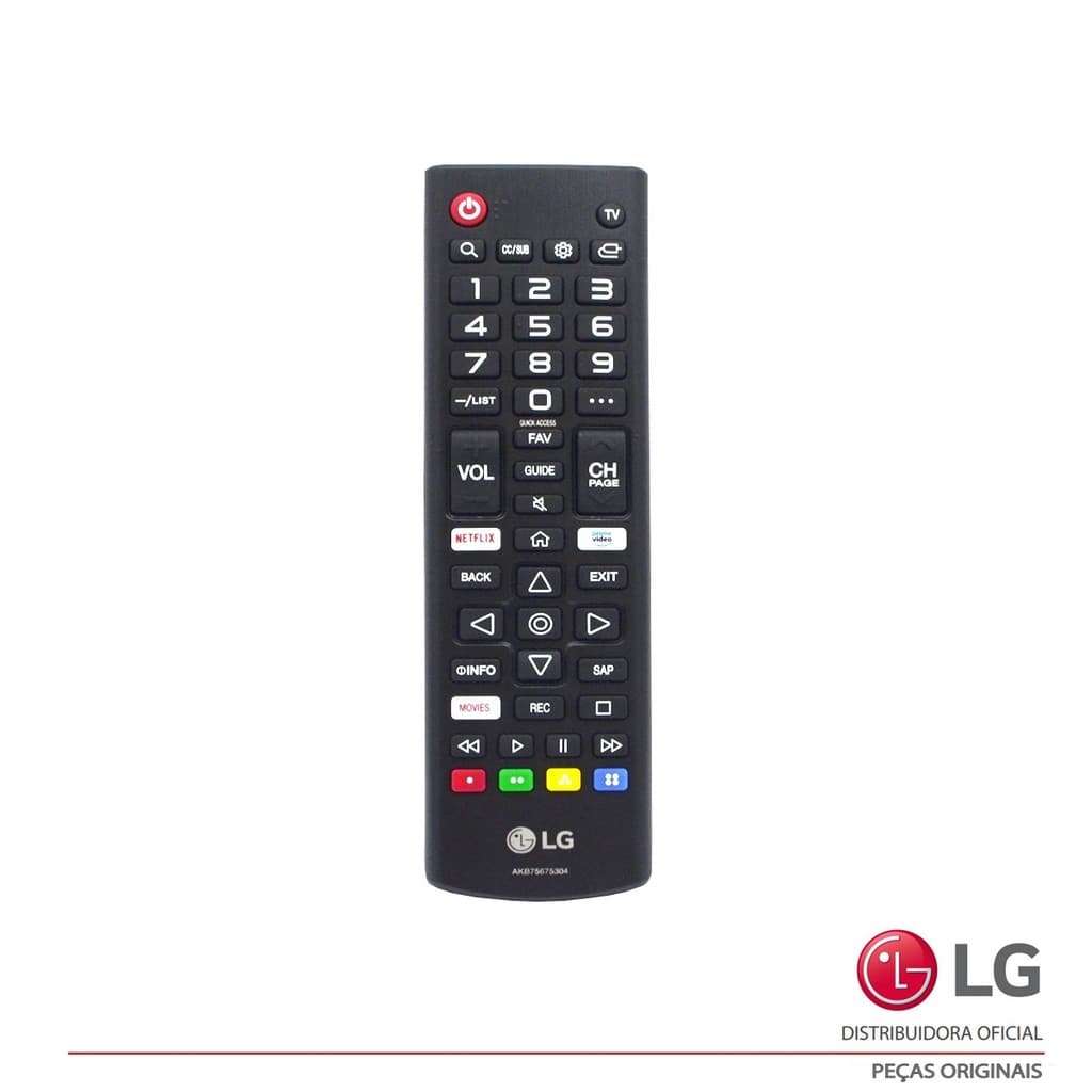 CONTROLE REMOTO LG 32LM620B 32LM621C 32LM625B 43LM6300 43LM631C AKB75675304 AKB75675325 | ORIGINAL