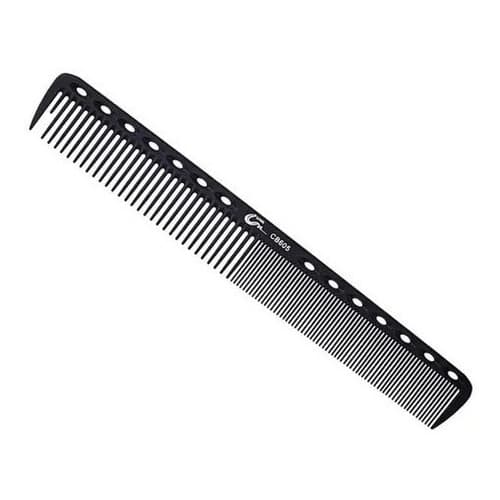 Pente De Carbono Profissional Para Cortes Antiestático - Umi Cor Preto e branco