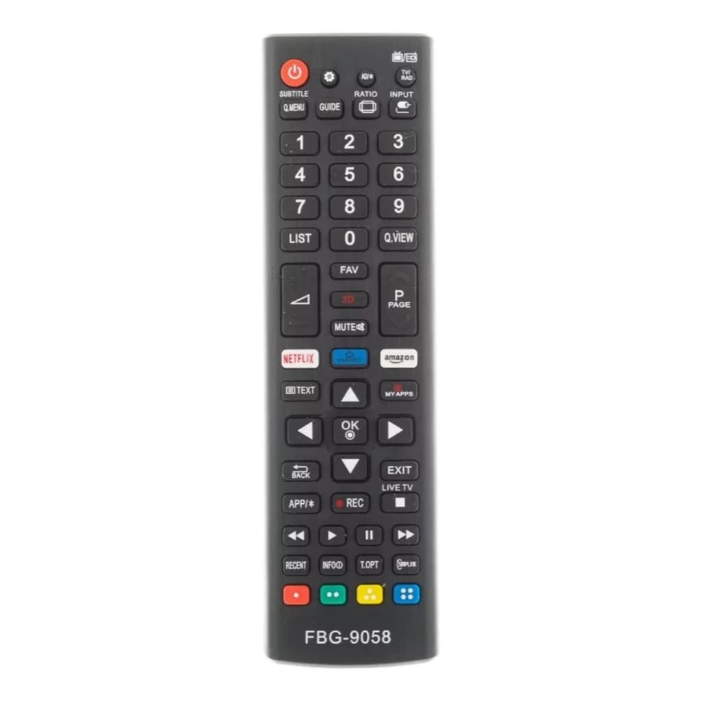 Controle Remoto Para Smart Tv Netflix Amazon FBG 9058 SKY 9058 LHS 9058 MAX 9058 LE 7261