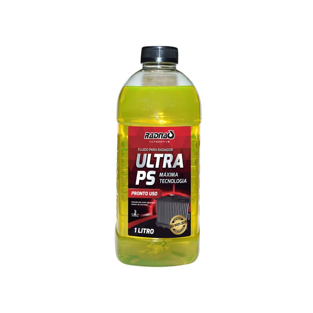 1L Fluído Para Radiador Pronto Uso Radnaq Ultra Ps Amarelo