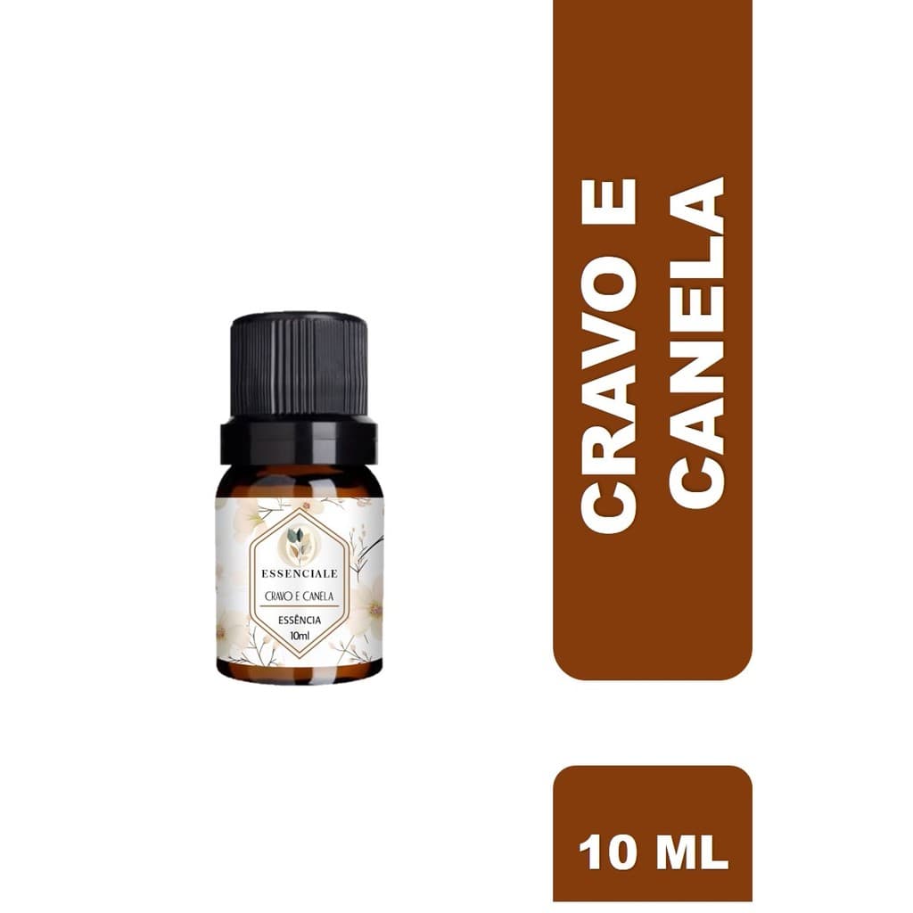 Óleo Essencial Cravo e Canela 100% Puro Difusor Aromatizador 10ml
