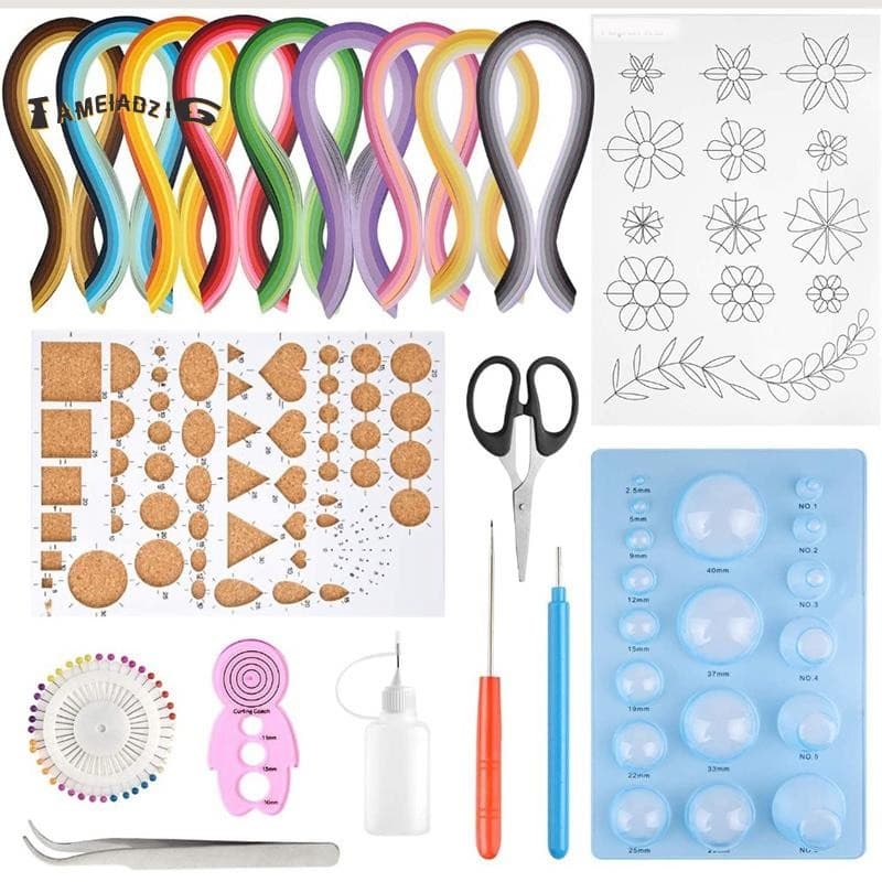 🔥Kits De Quilling De Papel 45 Cores 900 Tiras Arte Diy Artesanato Com Ferramentas Para Presente E Decoração De Casa
