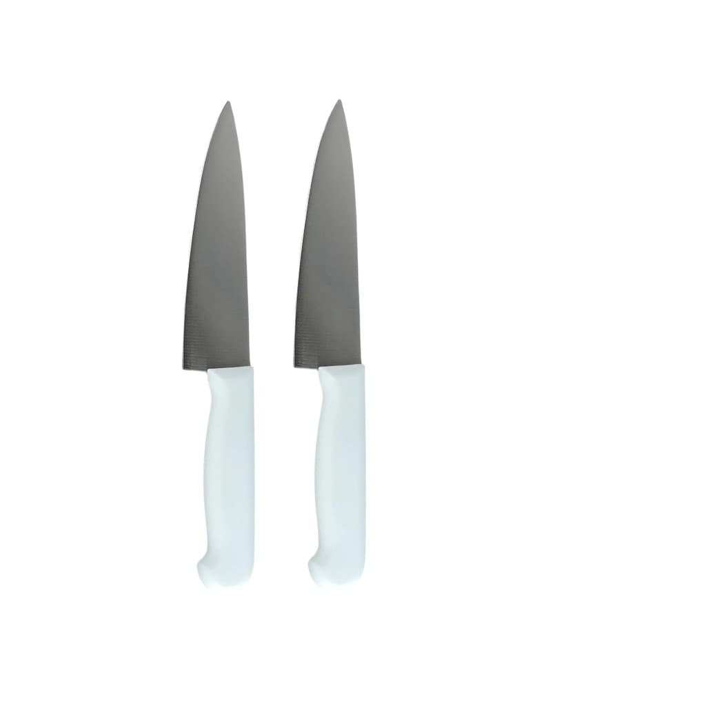 01 ou kit 02 Faca De Cozinha Inox Profissional 7 Do Chef Cabo Branco 30CM