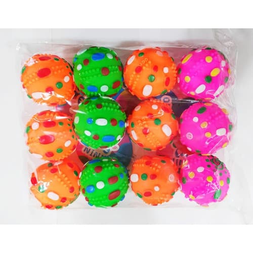 12 Mordedores pet Bolinhas Bolas De Vinil Mordedor para cães cachorros pequenos Petshop Atacado