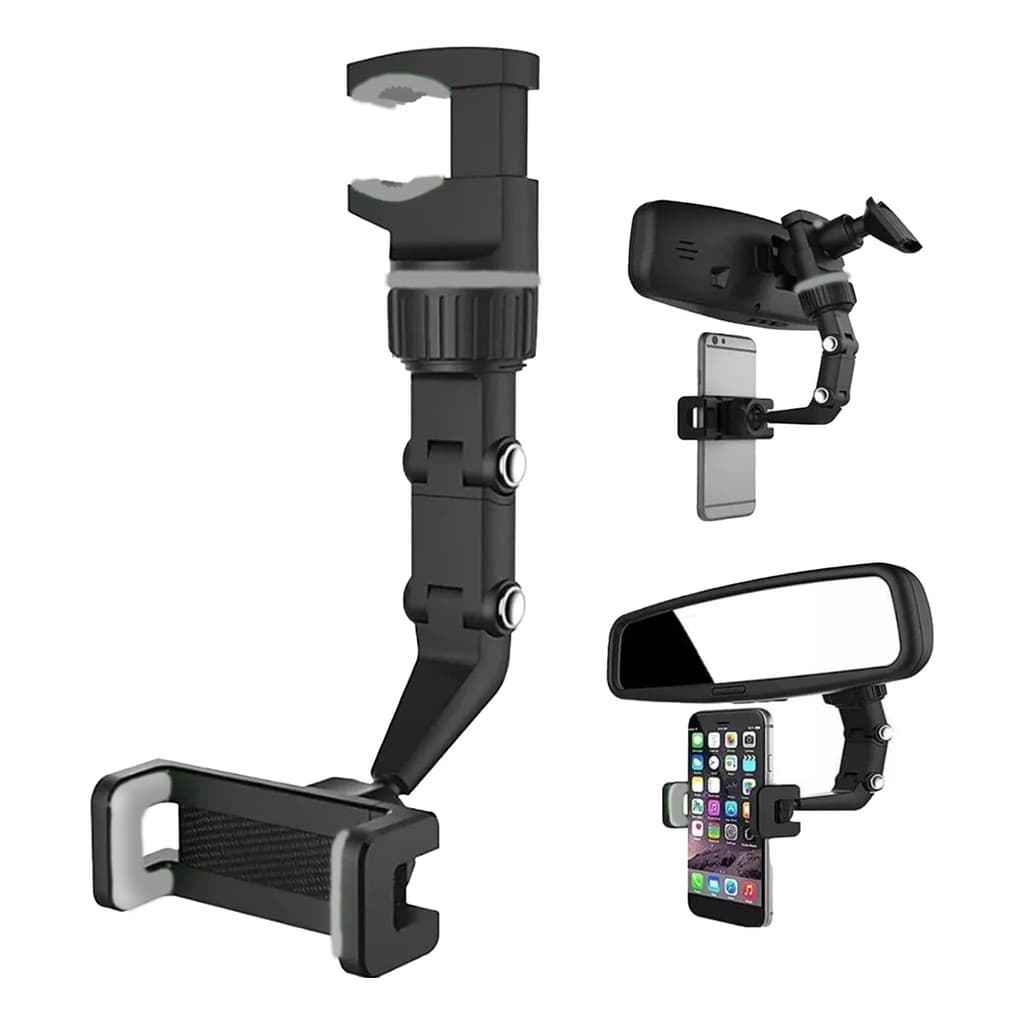 Suporte Celular Carro Para Retrovisor Universal 360 Original