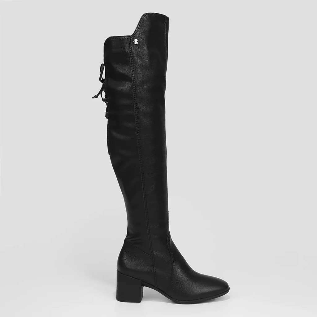 Bota Bottero Cano Longo Salto Couro Amarração 347805