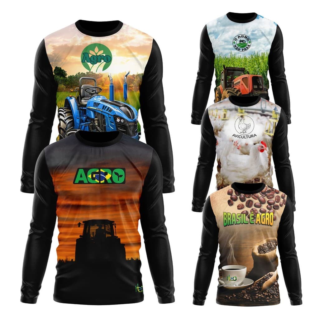 Camiseta Masculina e Feminina UV Estampa Agro Rural anuncio 3