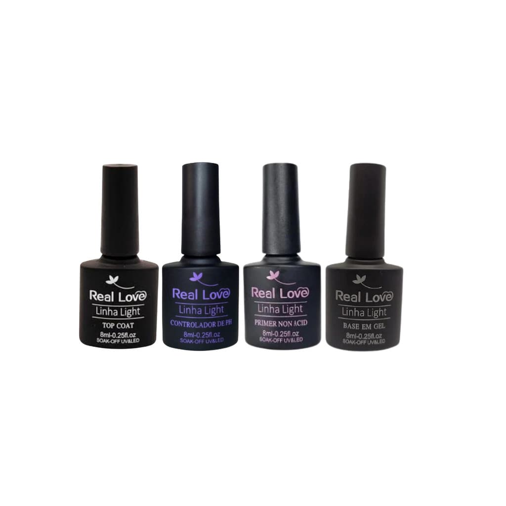 Kit Blindagem Real Love Preparadores E Finalizadores Cor Transparente