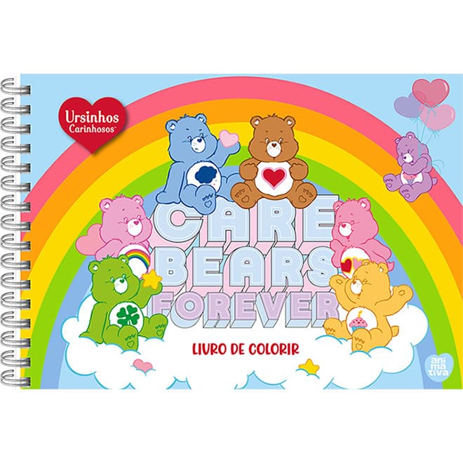 Livro de Colorir Capa Dura Wire-o Ursinhos Carinhosos 48 ffls