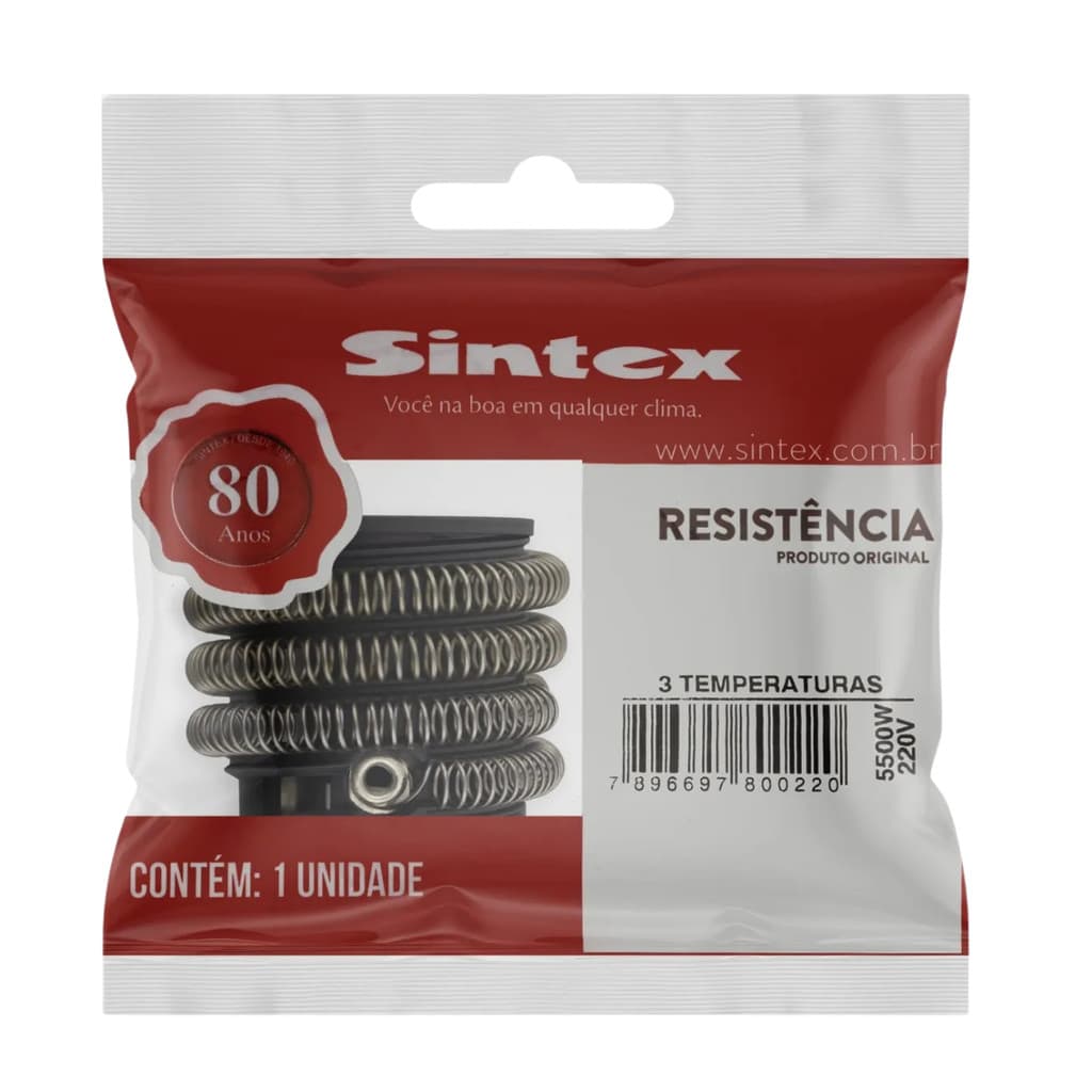 Resistência Ducha de Salão e Torneira 3T Sintex Original 220V 5500W