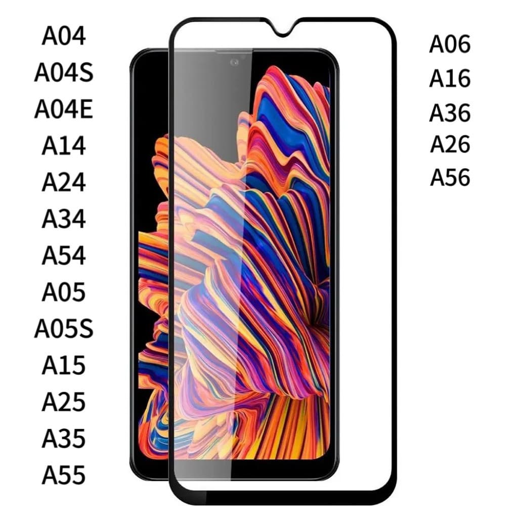 Película Vidro Temperado 3D Espessura Max A04 A05 A06 A14 A15 A16 A24 A25 A26 A34 A35 A36 A54 A55 A56