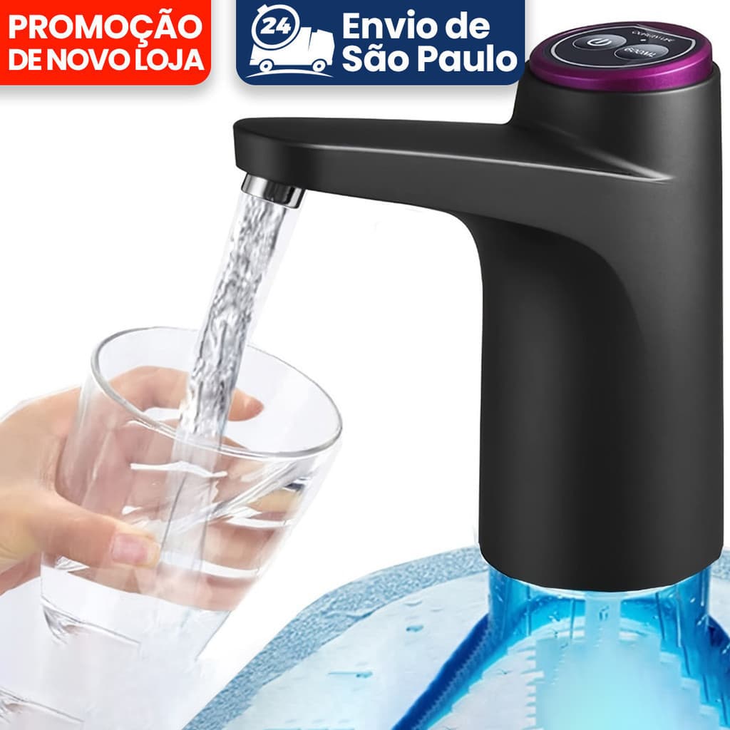 PROMOCAO Bebedouro Bomba Elétrica Garrafão Galão Água Recarregável tomate compativel com 1L