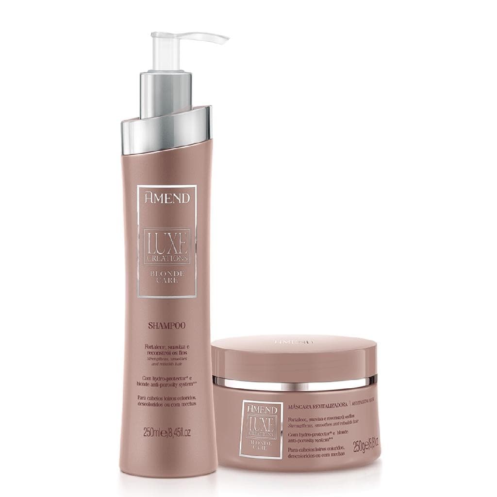 Amend Kit Luxe Creations Blonde Care Shampoo E Mascara