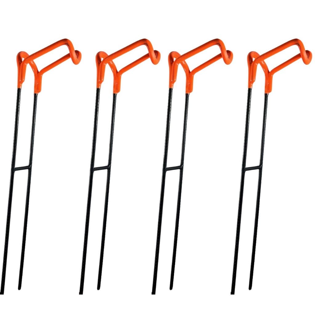 4x Suporte Vara Apoio Secretária Emborrachado Premium 35cm