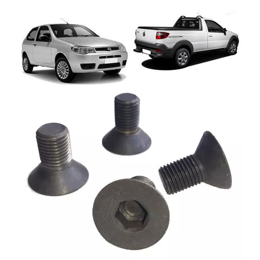 4 Paraf Fixa o batente da Fechadura das Portas Dianteiro e traseiro fiat palio siena uno fiorino strada